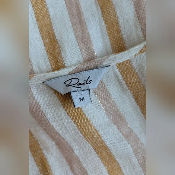 RAILS Brigitte-Pip Amber Striped Wrap Dress - Picture 7 of 10